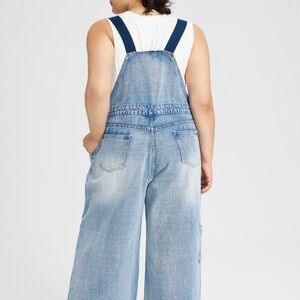 Wide leg plus Denim overalls! Thick, sturdy fabric. New without tags.